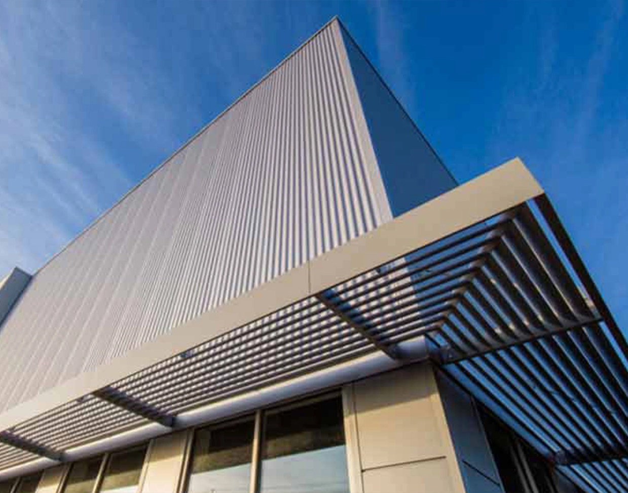 Image of Englert metal wall panels for commercial buildings