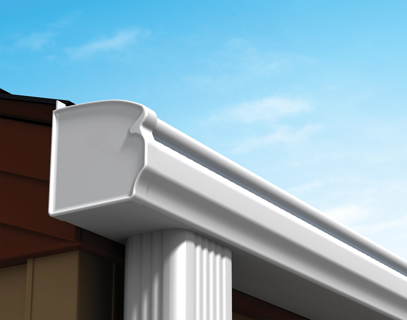 Photo of Leafguard gutter system